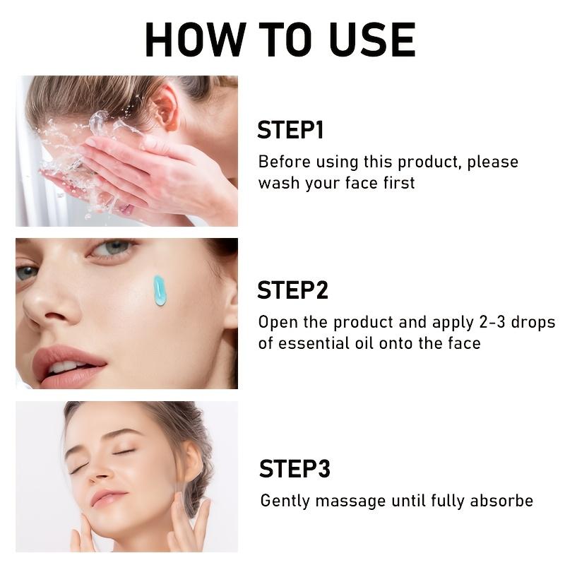 Blue Copper Peptide Serum, Highly Concentrated Essence with Niacinamide, and Hyaluronic Acid, Lifts and Firms Facial Contours Face Serum