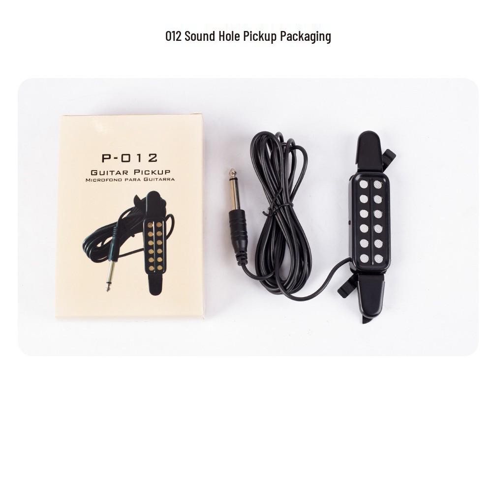 P-012 High-Fidelity No-Drill Soundhole Folk Guitar Pickup with 3m Cable