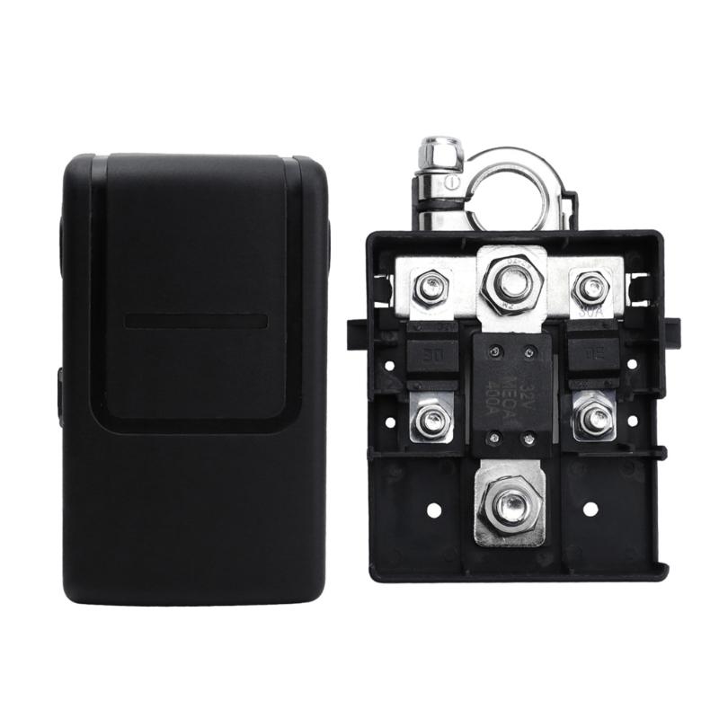 Automotive Battery Terminals Connector Fuses Box 32V/400A High Current Capacity Terminals Connector for Safe Power Supply