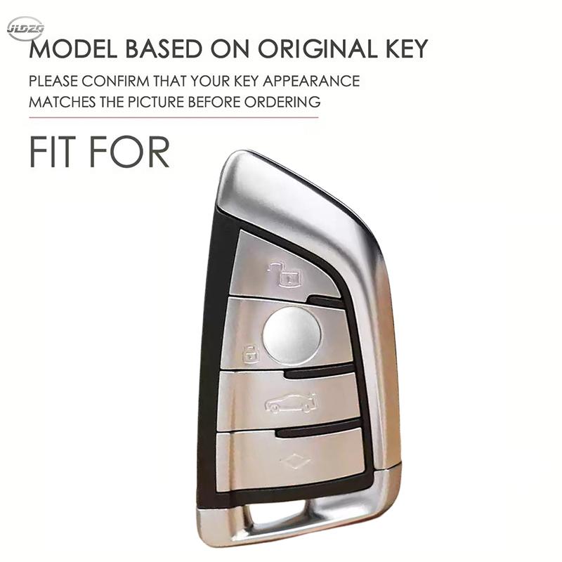 Leather Car Key Cover For BMW X1 X3 X4 X5 F15 X6 F16 G30 7 Series G11 F48 F39 520 525 f30 118i 218i 320i Interior Accessories