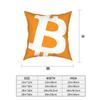 Bitcoin Crypto Cryptocurrency Throw Pillow Cover Polyester Throw Pillow Ethereum Btc Blockchain Custom Cushion Covers