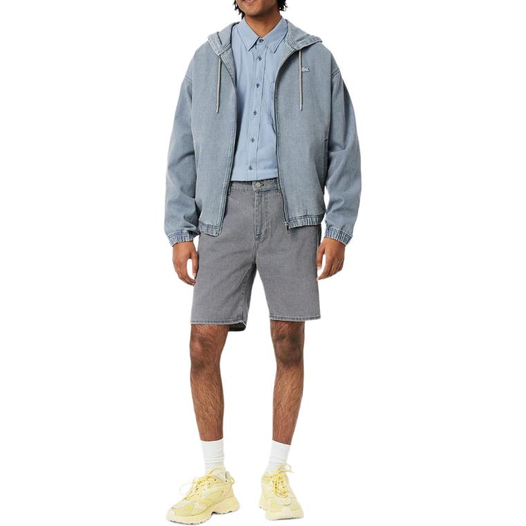 LACOSTE Washed effect Denim Shorts FH9929-FNI