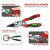 Heavy Duty Wire Stripper Pliers Voltage Tester Crimping Pliers Cables Cutting