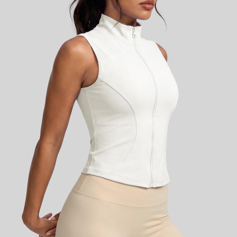 Women S Sleeveless Fitness Sports Top Elastic Slim Fit