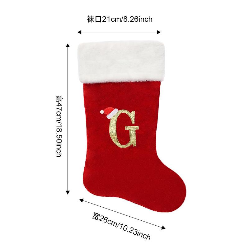 Large Christmas Stocking Christmas Decoration Cartoon Gift Bag For Kids
