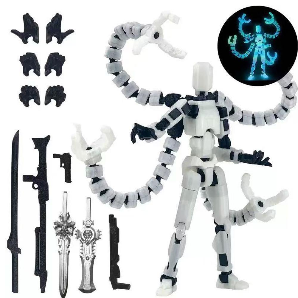 3D Printed 13 Multi-Jointed Movable Robot Action Figure Toy Desktop Assembly Gift