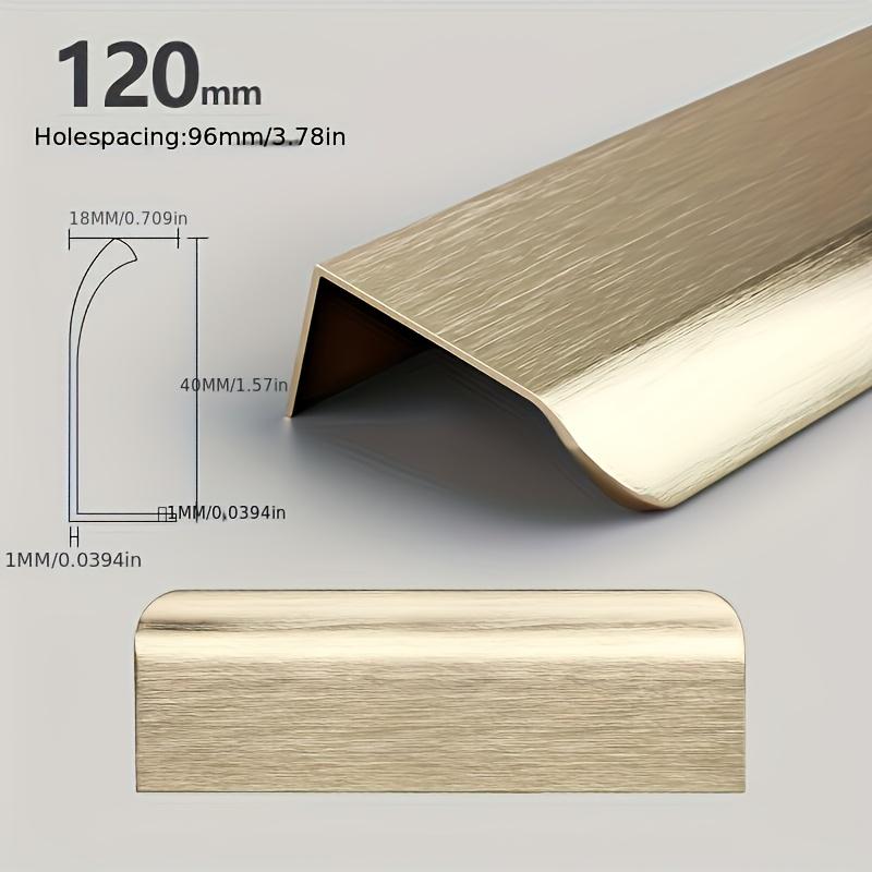 Mânere Ascunse pentru Mobilă Auriu Negru Alb Mânere pentru Dulap de Bucătărie Fără Găuri Mânere pentru Dulapuri și Sertare Mâner Arc pentru Dulap Mâner pentru Mobilă de Ușă