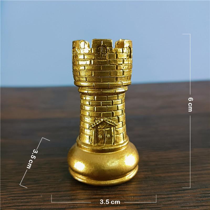 Black & White International Chess Figurines Statue Chess Pieces Board Games Accessories Home Decor Chessmen Ornaments