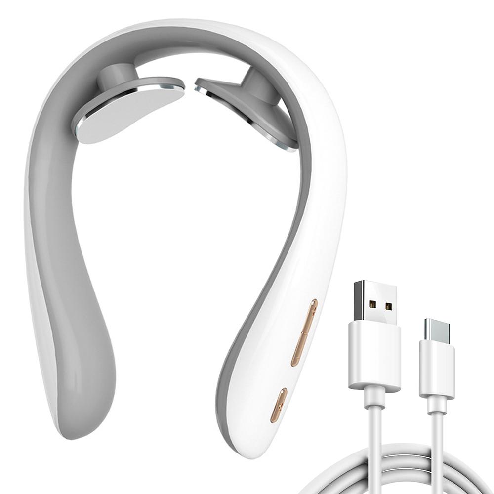 1pcs  Neck Massager with Heat Therapy and Shiatsu, 5 Modes Portable Electric Neck Massager, Adjustable Intensity Ergonomic