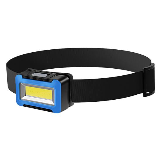 Head Lamp 45 Degree Adjustable Battery Operated Elastic Band Waterproof Multifunctional Illumination Plastic Strong Light COB Night
