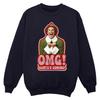 Elf Mens Santa Is Coming Sweatshirt