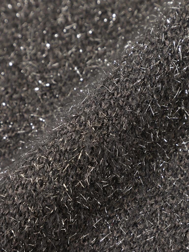 LIFE STORE by BEAMS Knit Gray Free BMING Women's Lamé Skirt,