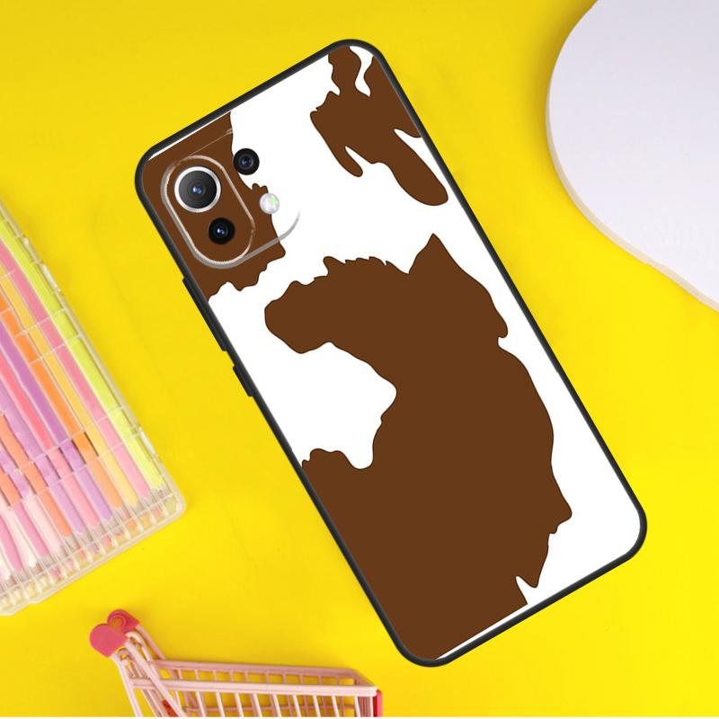 Spotted Cow Skin Print Cover For Xiaomi 14 Ultra 13 11T 12T 13T 14T Pro POCO X7 X6 Pro X3 X5 F3 F5 M6 F6 Pro Case