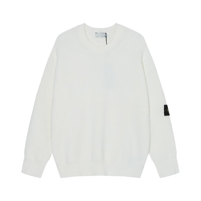 Unisex Autumn/Winter Round Neck High-Quality Knit Pullover Sweater