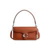 Tabby 26 Logo Snap Solid Flap Hardware Commuter Glove Tanned Bacchus Bag Tote Shoulder Bag Medium Women's Silver with Polished Amber