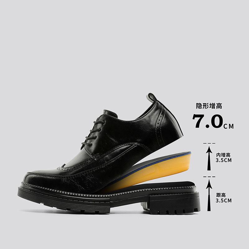 Mens Black Brogue Derby Shoes CasualStyle Oxford Office Wedding Daily Wear