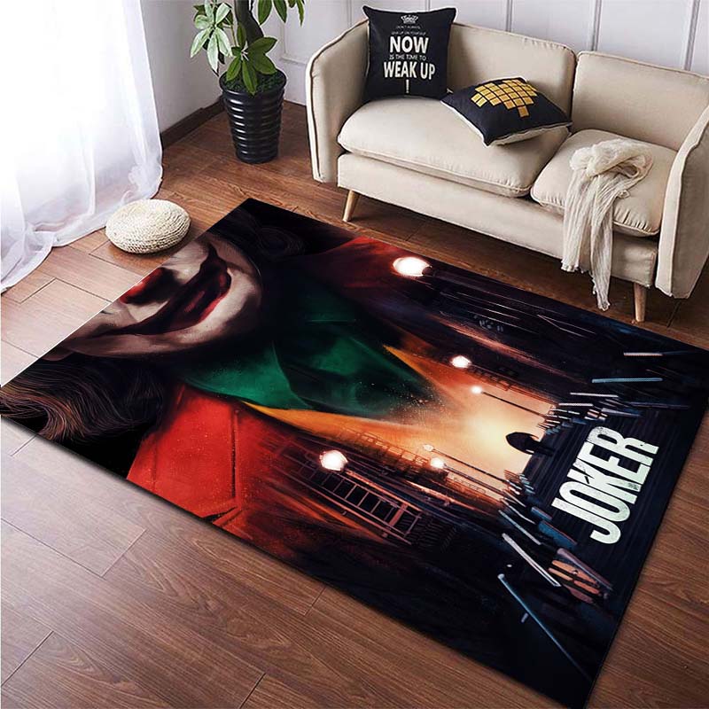Horror Joker Printed Floor Mat Carpet 15 Sizes Living Room Bedroom Bedside Window Sill Bathroom Floor Mat Home Decoration Home