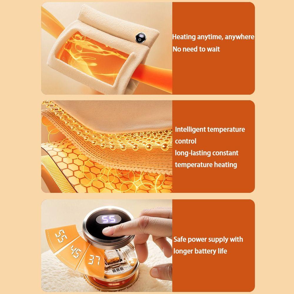 USB Beheizte Handschuhe 3 Heizstufen Heizkissen für Hände Elektrischer Handwärmer für Damen Herren