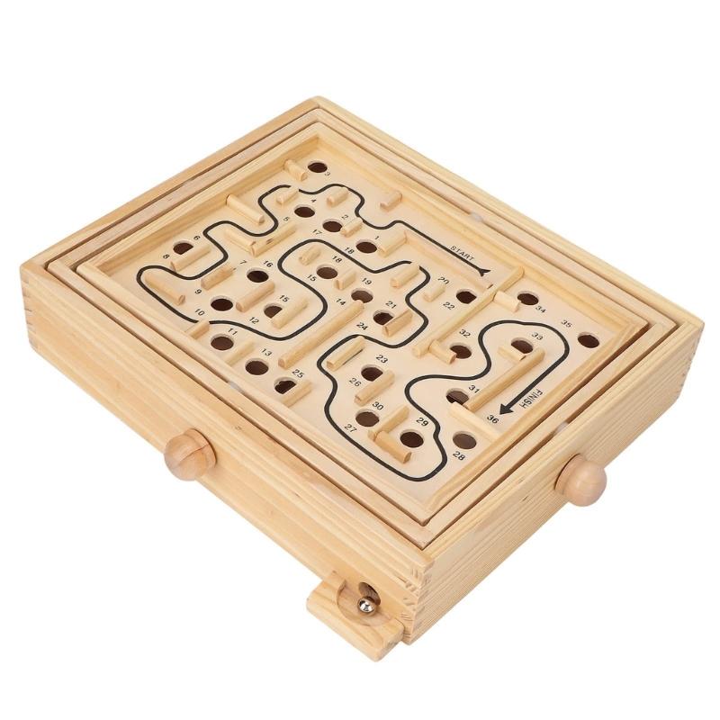 Cognitive Training Bead Maze Toy Labyrinths Puzzle Game For Children Space Training and Fine Motor Skill Development