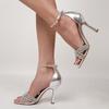Roman high heels women's thin heels hot-selling new summer fish mouth word with rhinestone ultra-high versatile sandals