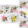 3d Fake Lily Flower Handcraft For Photography Wedding And House Decoration