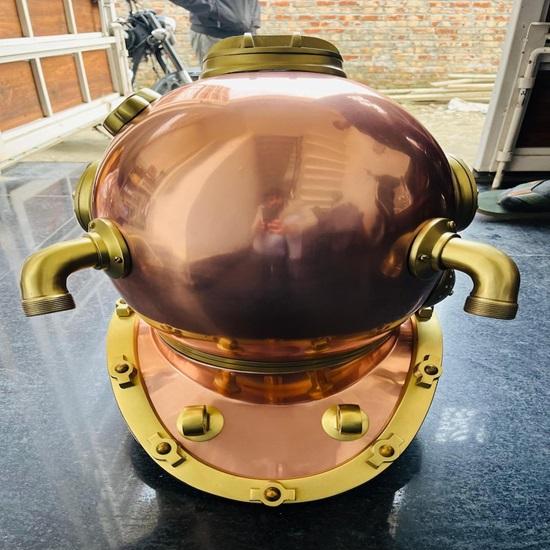Taucherhelm Tiefsee-Taucherhelm Mark V Taucherhelm Kupfer Messing Tiefsee-Taucherhelm Maritime Sammlung