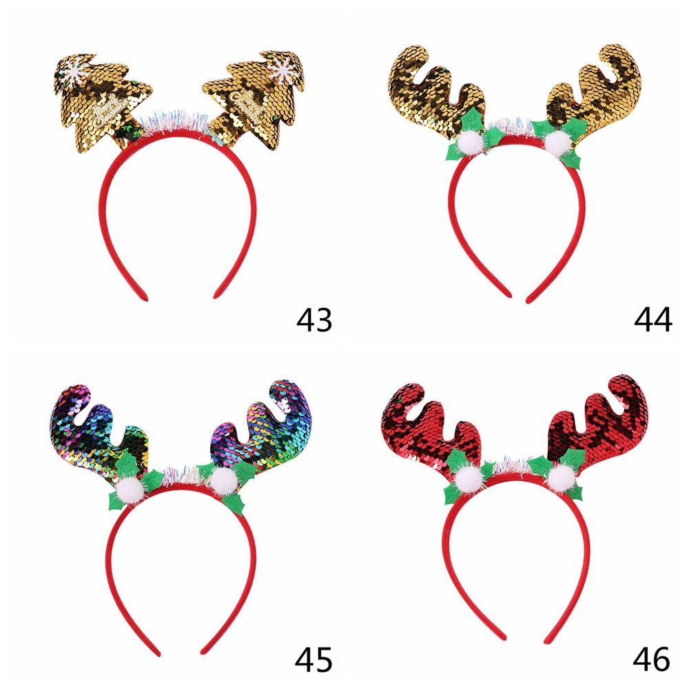 Elk Antlers Ornaments Antlers Hair Accessories Xmas Hairband Christmas Decorations Reindeer Headwear Christmas Headbands