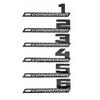 3D ABS COMPETITION Car Trunk Badge Emblem Thunder Edition Sticker For M1 M2 M3 M4 M5 M6 M7 M8 X1M X2M X3M X4M X5M X6M X7M X5