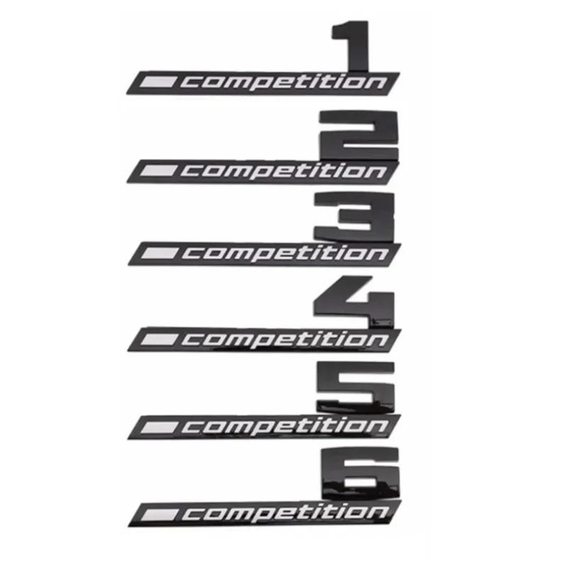 3D ABS COMPETITION Car Trunk Badge Emblem Thunder Edition Sticker For M1 M2 M3 M4 M5 M6 M7 M8 X1M X2M X3M X4M X5M X6M X7M X5