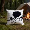 WWither SStorm HD Print Square Pillow Cover Polyester Lightweight Customizable for Home Office Sofa Decor