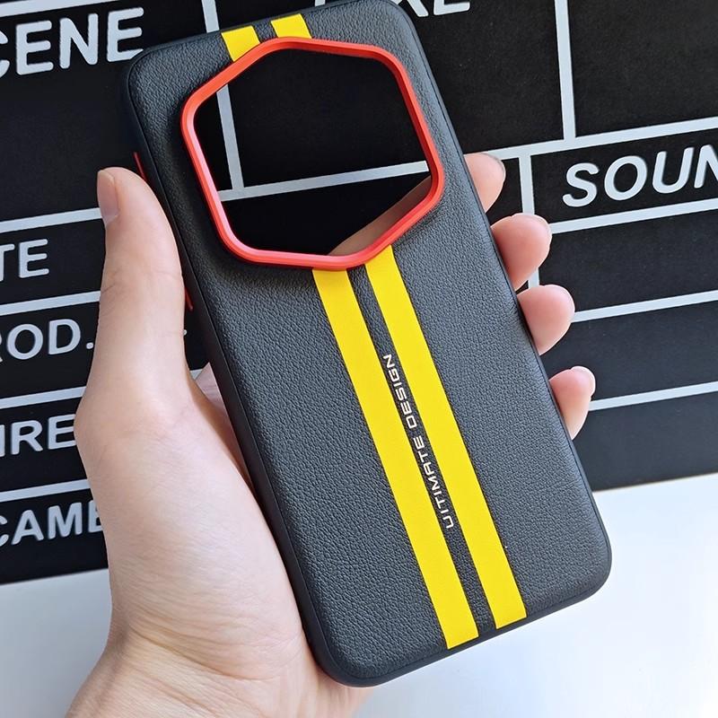 Case For Honor Magic 7 RSR Porsche Design Hard Case Anti Drop PU Leather Protection Rear Cover Honor Magic 7 Pro Phone Shell