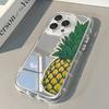 Fresh Summer Day Pineapple Pattern Phone Case For iPhone 11 12 13 14 15 16 17 Pro Max X XR XS 17 Air 7 8 Plus Back Mirror Cover