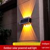 Solar Double Head Wall Light: Waterproof Outdoor Spotlight for Villas and Courtyards