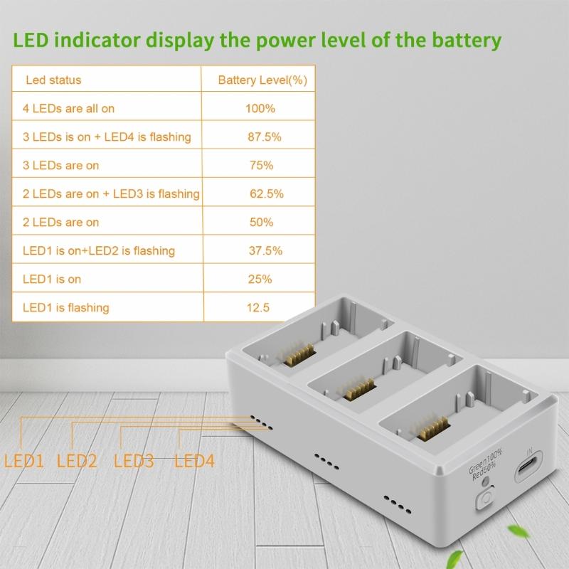 Flight Chargers Battery Charging Hubs for  3 o Flight Charging Station Support QC3.0 and PD Fast Charging
