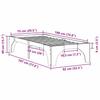 Brown Bed Frame 75 x 190 cm Solid Pine Wood