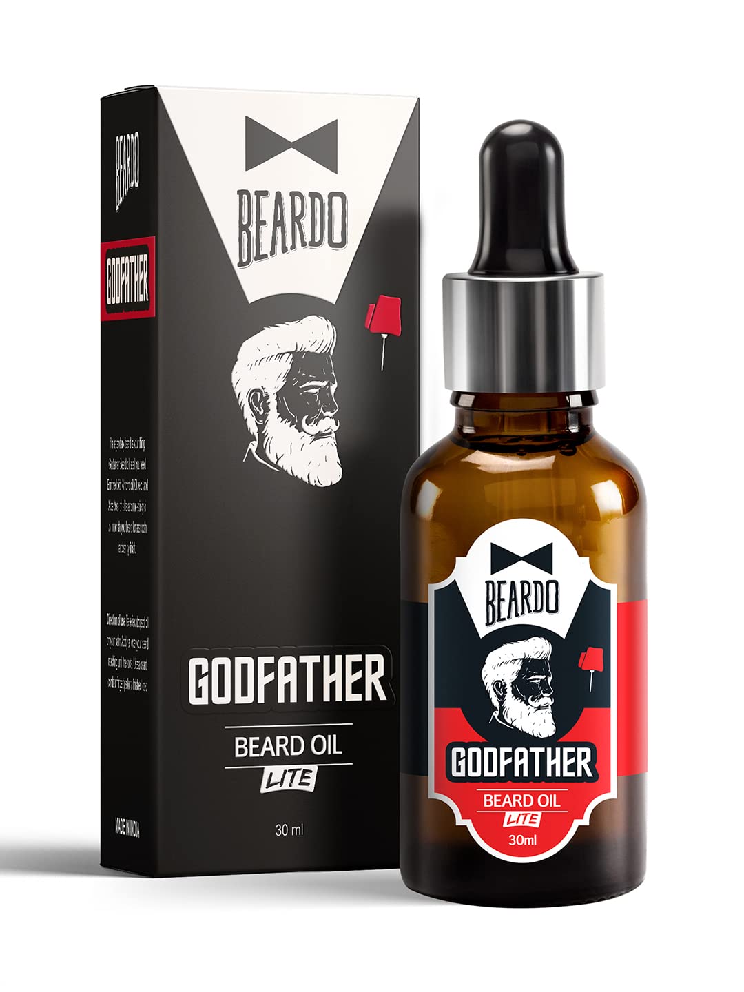 

Beardo Godfather Lite Beard And Moustache Oil 30 Ml | Non-Sticky Daily Grooming For Men With Pleasant Scent