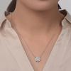 Tancise S925 Sterling Silver Zircon Luxury Personality Pendant Necklace Women's Classic Tide Sugar Full of Wild Clavicle Chain.