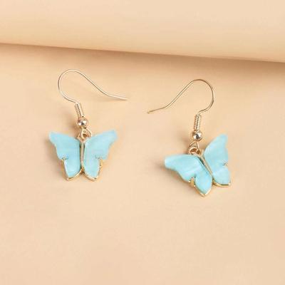 Νέα Μόδα, Γλυκά Σκουλαρίκια Κολιέ Πεταλούδα, Μικρό Φρέσκο Ακρυλικό, Εξαιρετικό και Απλό Στυλ