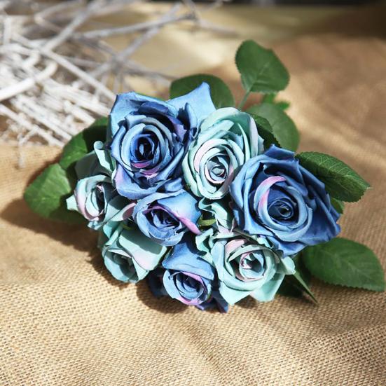 1 Bouquet Artificial Rose Flower Table Furniture Arrangement Party Wedding Decor