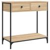 Console Table Sonoma Oak 75x34.5x75 Cm Particleboard