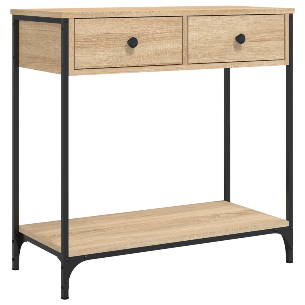 Console Table Sonoma Oak 75x34.5x75 Cm Particleboard