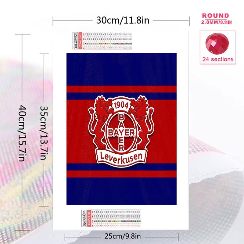 Bayer 04 Leverkusen 100% Round Full Drill 5D DIY Diamond Painting Embroidery Cross Stitch Rhinestone Décor