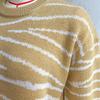 Women Casual Loose Waist Mini Knitting Sweater Dress O Neck Full Sleeve Above Knee Straight Clouds Pattern Spring Fall S-L