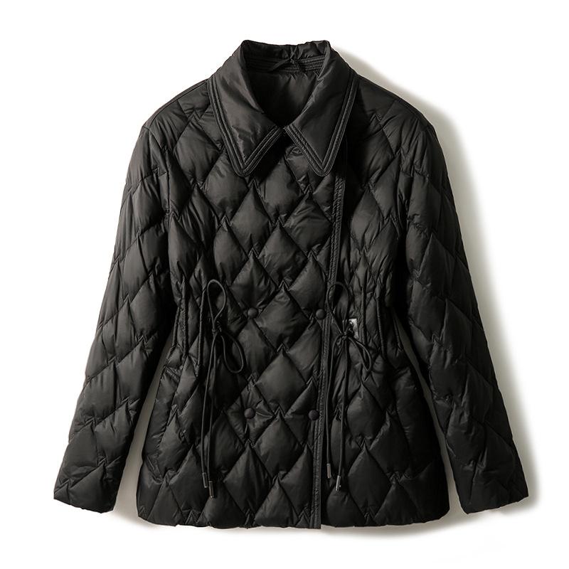 White goose down jacket, strictly selected for winter wear, down jacket women's clothing, light and short design sense in autumn and winter