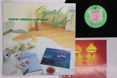 LP Record 1986 OMEGA TRIBE  Crystal Night 3020428 VAP 1987 Japan Japanese PopRock Used