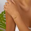 Gold Color Luxury Zircon Blue Evil Eye Bracelet For Women Retro Turkish Eyes Adjustable Lucky Chain Bangle Party Jewelry Gifts