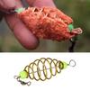 20Pcs Fishing Tackle Baits Holder Feeder Fishing Tool Fishing Spring Baits Cage Set Glowing Fishing Feeder Baits Cage