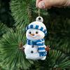 Cross border new product acrylic flat Christmas rainbow snowman set holiday gift home Christmas tree decoration pendant