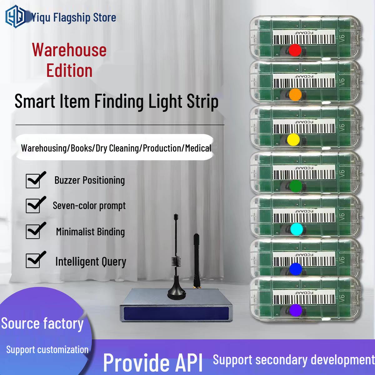 

Smart Item Locator: Light & Sound Tagging Strip for Warehouse Storage AP Support - Secondary Development