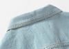 Korean Style Slim Fit Men's Light Denim Vest with Pockets